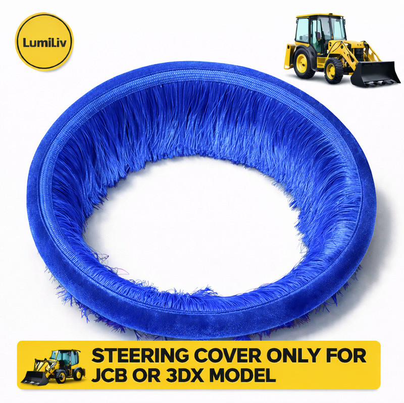 LumiLiv Steering Cover For NA NA(blue, Fabric)