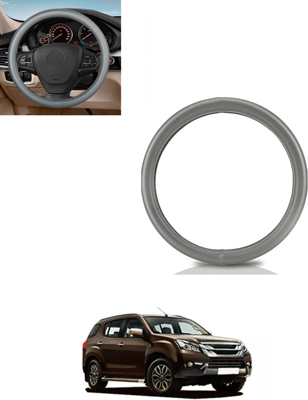 AYW Steering Cover For Isuzu Universal For Car(Grey, Leatherite)