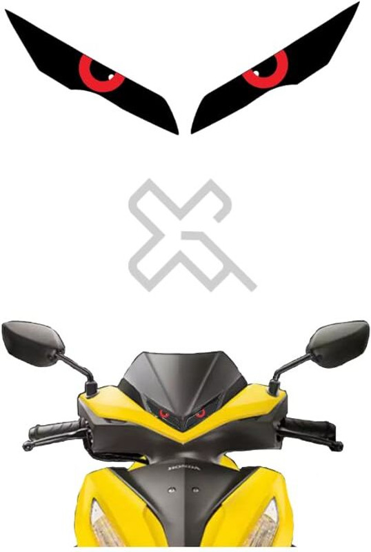 Grayfixx Sticker & Decal for Scooter(Red)