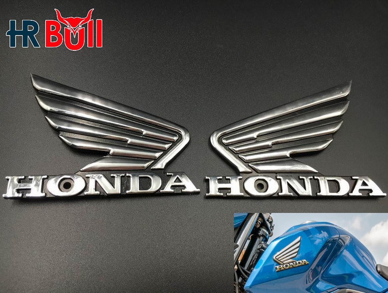 HRBull Emblem for Bike(Black, Silver)