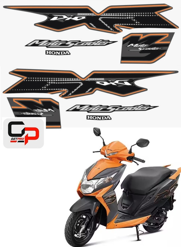 GetPro Sticker & Decal for Scooter(Orange)