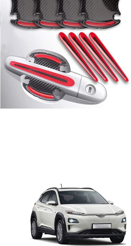 PRTEK Rubber Car Door Guard(Multicolor, Pack of 8, Hyundai, Universal For Car)
