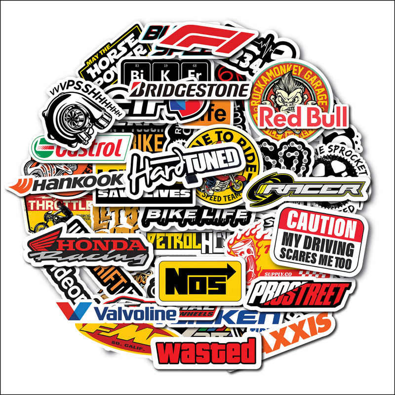 CeleBoxs Sticker & Decal for Bike(Multicolor)