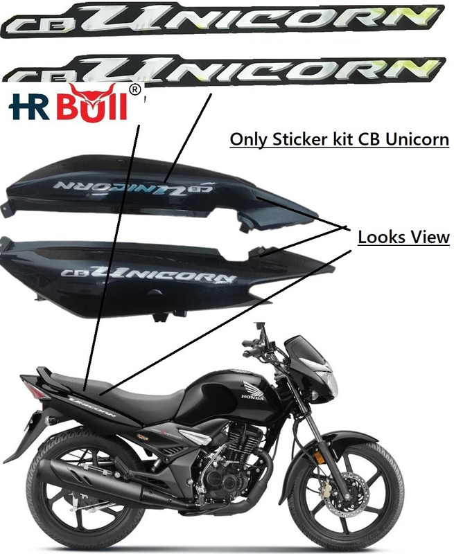 HRBull Sticker & Decal for Bike(Silver)