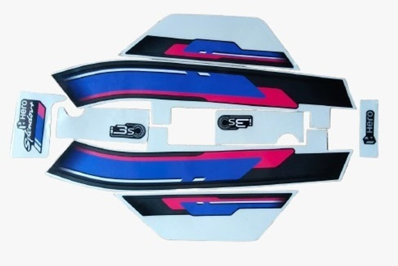 SHINEPRO Sticker & Decal for Bike(Blue)