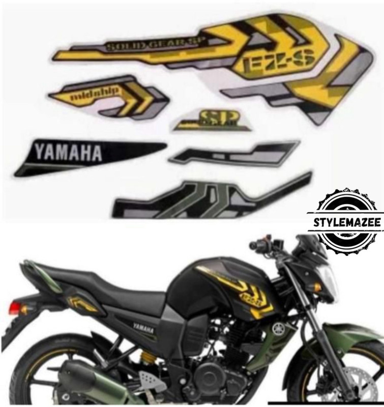 Stylemazee Sticker & Decal for Bike(Yellow, Green, Multicolor)