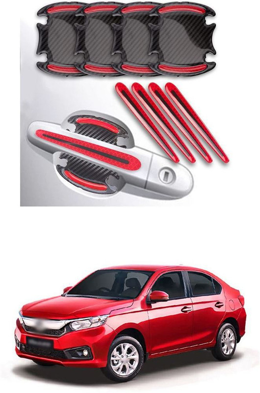 PRTEK Rubber Car Door Guard(Multicolor, Pack of 8, Honda, Amaze)