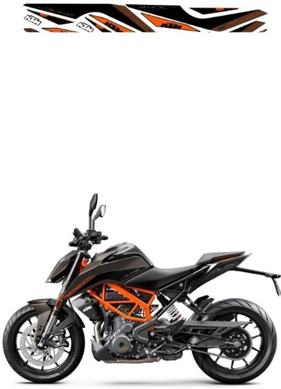 BR BULL Sticker & Decal for Bike(Orange, Black)
