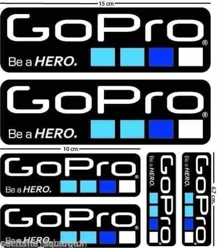 Action Pro Sticker & Decal for Bike(Black)