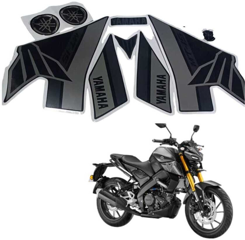 DECAL ARTISTRY Sticker & Decal for Bike(Multicolor, Black)