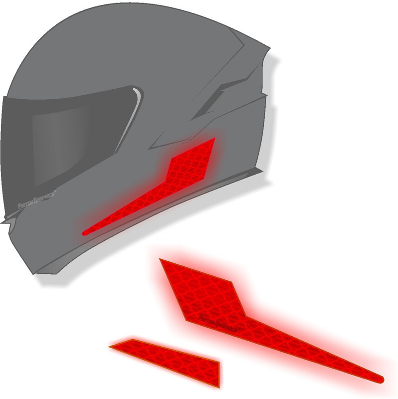 Piston Graphics Sticker & Decal for Bike(Red)