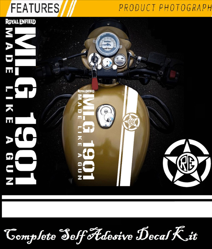 hard goat Sticker & Decal for Bike(White)