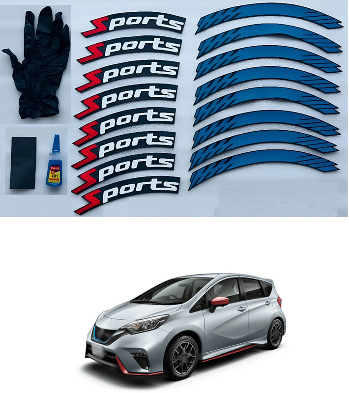LOVMOTO Aluminium Car Door Guard(Multicolor, Pack of 8, Honda, Universal For Car)