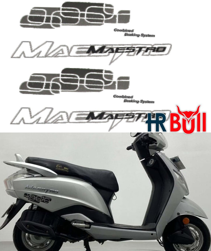 HRBull Sticker & Decal for Scooter(Black)