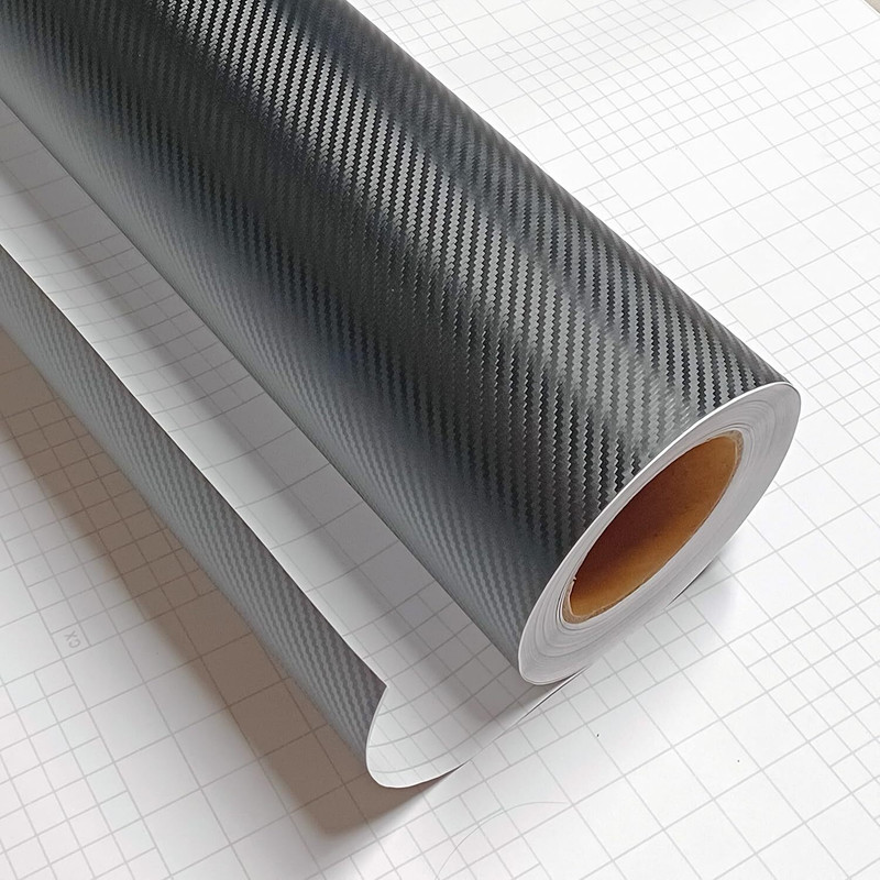 SUNBIRD 3D Carbon Fiber Car Wrap Universal Car Door Sill Protection Film Glossy Hyundai 1 Series Side Garnish