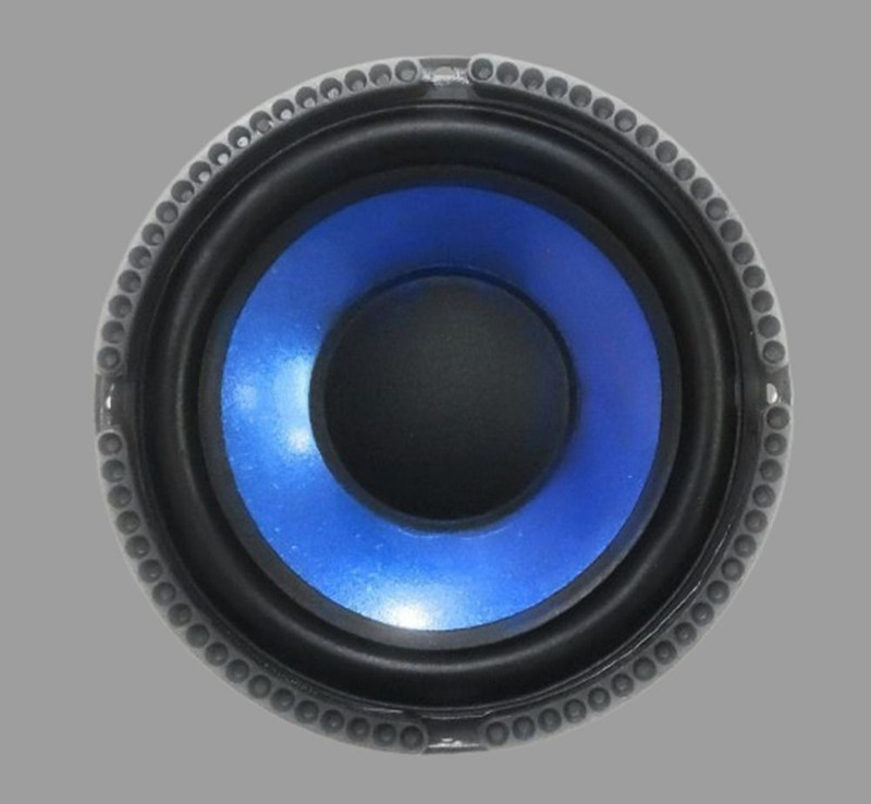 Biggtone 6" Car Woofer Speaker Sparkle | Premium Bass Sound Black & Blue Subwoofer(Powered , RMS Power: 150 W)