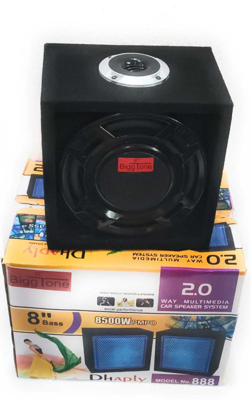 Biggtone Dual Speaker Box Set | High Bass Wooden Cabinet Speakers Woofer Speaker Set | Heavy Bass Wooden Sound Box for Amplifier & Party Use Subwoofer(Passive , RMS Power: 400 W)