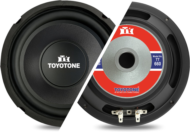 TOYOTONE 6" HI-FI Subwoofer | 8 Ohms | Long Strokers | Waterproof Coated Cone | Y35 90*17 MM Magnet | Rubber Edge | 60 Watt for Home Theatre, Bass Tubes Subwoofer(Passive , RMS Power: 60 W)