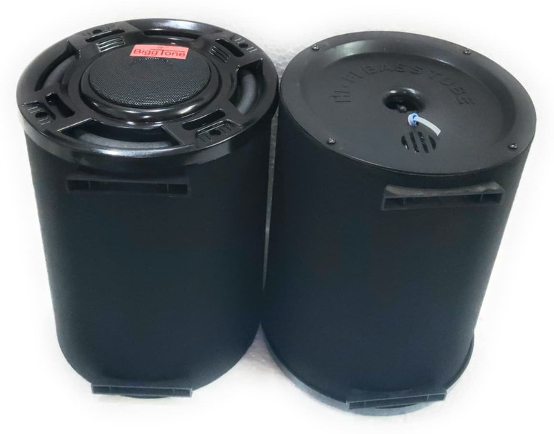 Biggtone Bass Tube Speaker – Powerful Deep Bass Compact Black Cylindrical Woofer for Home 8 Inch Bass Tube Subwoofer(Passive , RMS Power: 400 W)