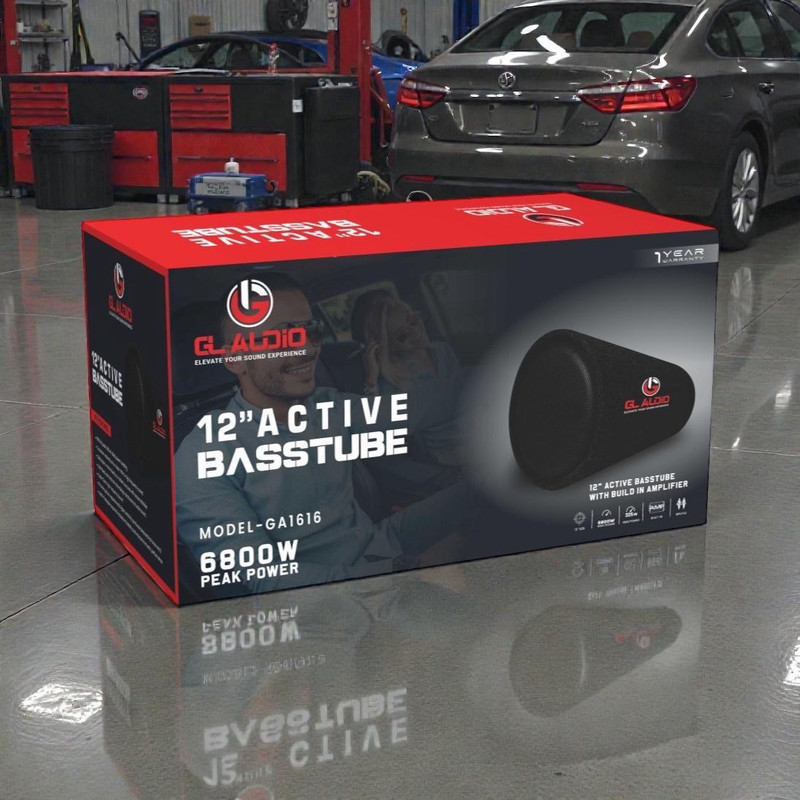 GL AUDIO 12” basstube 12 INCH CAR SUBWOOFER Subwoofer(Passive , RMS Power: 220 W)