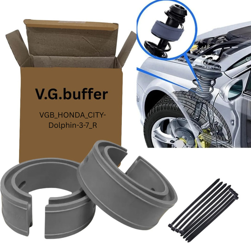 BRIJSO ARAI Tested Car Suspension Coil Spring Buffer CITY Dolphin 2003-07 Rear Sus 2 pc Car Suspension Kit
