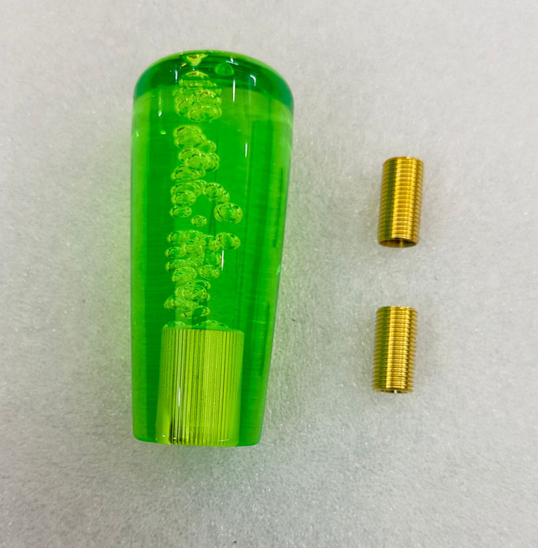Auto MT Green 10cm Gel Bubble Gear Shift Knob Crystal Acrylic Universal Car Gear Knob. Car Flywheel