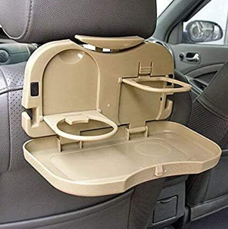 CYPAT Multi Function Folding Car Back Seat Drink Food Dining Table Car Tray B Cup Holder Tray Table