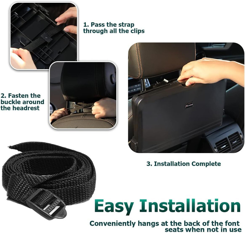 Viraan Foldable Car Backseat Tray Table with Cup Holder Cup Holder Tray Table