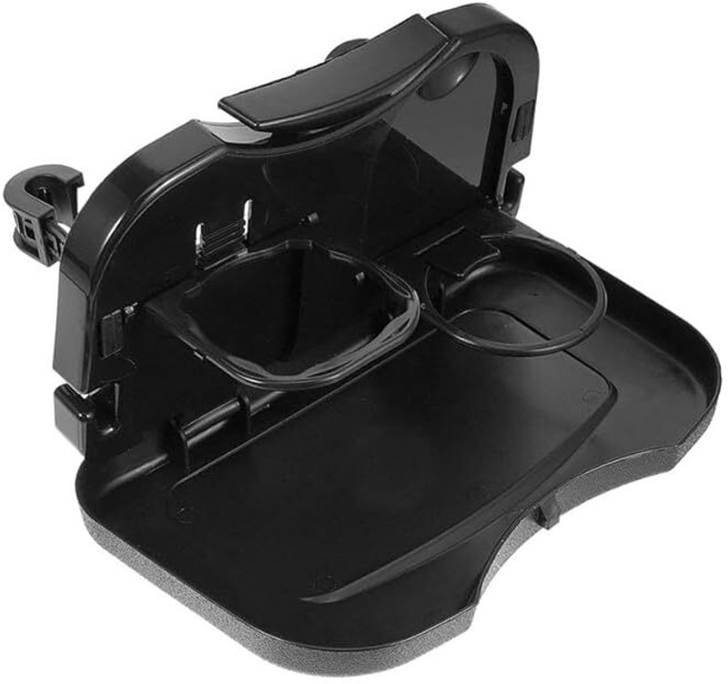 vyoree Car Dining Tray for Car Seat and Steering Wheel, Foldable Travel Food Table Cup Holder Tray Table