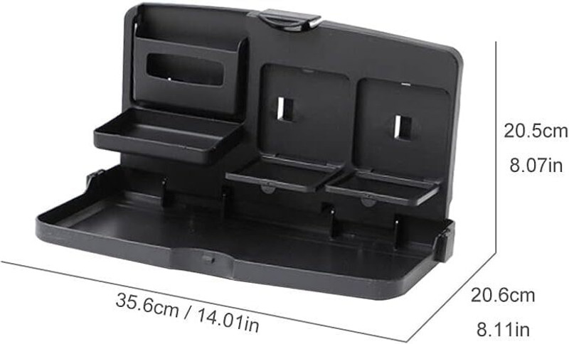 Viraan Multi-Purpose Foldable Car Back Seat Tray Table Cup Holder Tray Table
