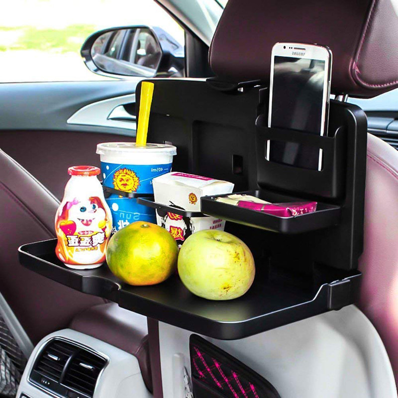 TABARET Premium Quality Car Backseat Food Tray-Car Meal Plate & Cup Holder Tray Cup Holder Tray Table