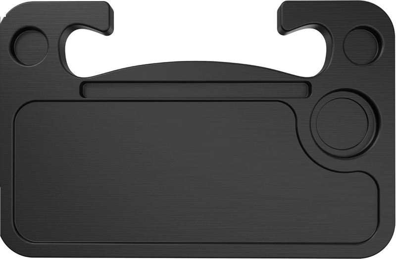 MOXLY 2-in-1 Car Steering Wheel Tray Portable Car Cup Holder Tray Table