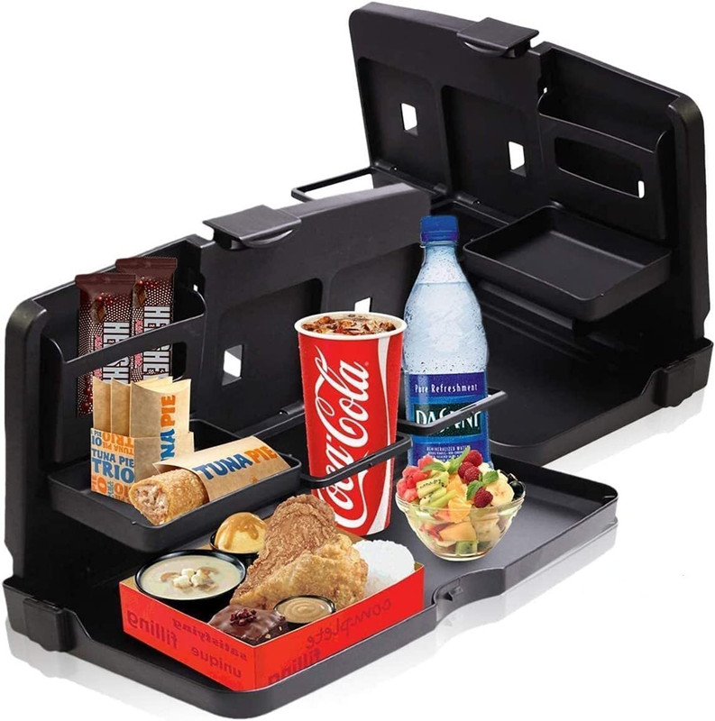 SSB Bride hub Car Back Seat Foldable Table | Travel Dining Tray for Kids & Adults Cup Holder Tray Table