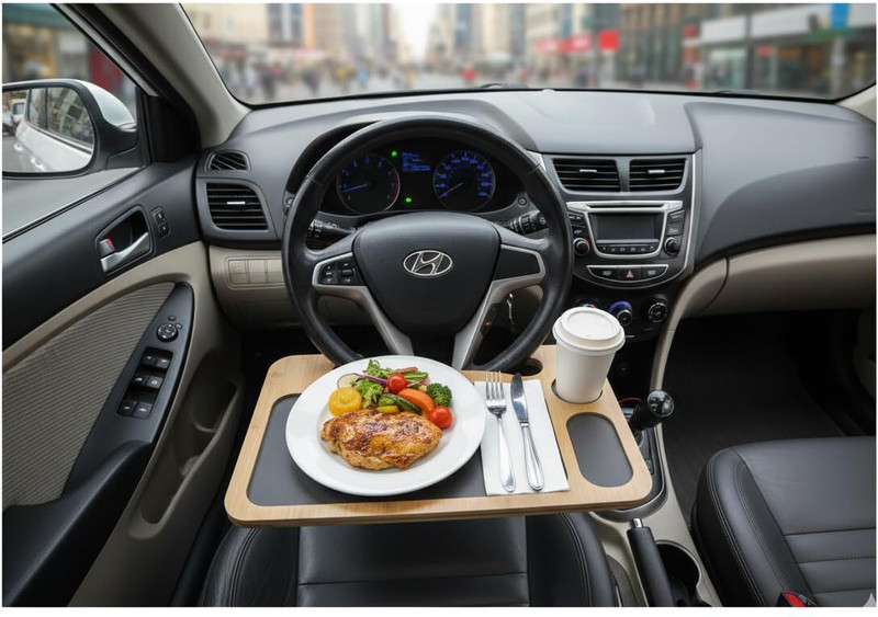 URBAN AURRA TravelDesk Compact Cup Holder Tray Table