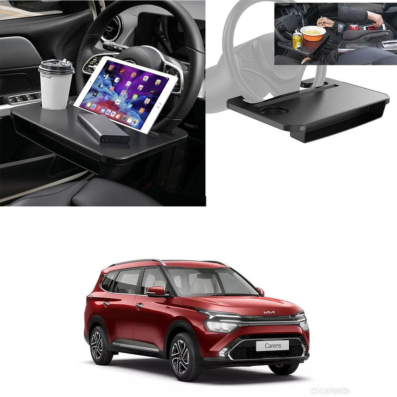 Oshotto FT-06 Dual purpose Car Steering Wheel Rack desk For Kia Carens Cup Holder Tray Table