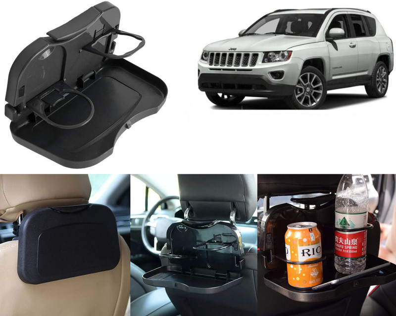 Selifaur FTB80-Multi-Functional Fordable Car Headrest Seat Back Food Tray, Dining Table Cup Holder Tray Table