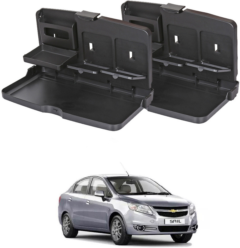 Oshotto FT-02 Food Travel Dining Tray For Chevrolet Uva Old/Uva Sail - Set of 2 Cup Holder Tray Table