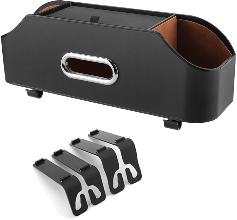 NAKSH AUTO WORLD Car Headrest black Trunk Organizer(Black)