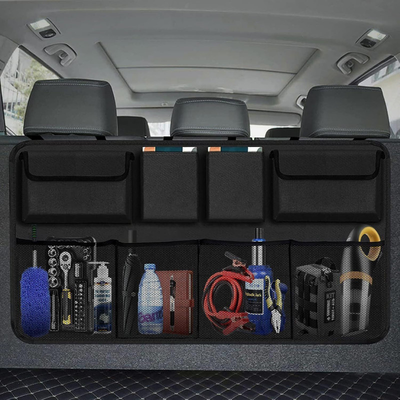 COINCE Car Backseat Trunk Organizer | Large Capacity Storage Bag Trunk Organizer(Black)