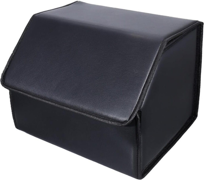 zvonko Car Glove Box Trunk Organizer Grocery Car Trunk Organizer Foldable Storage Boxes Trunk Organizer(Black)