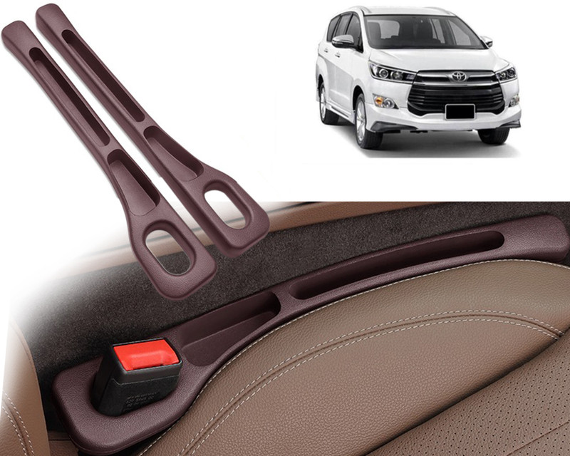 Selifaur GBB422 Light Weight Car Seat Gap Filler (New storage slot)Innova Crysta 2019 Trunk Organizer(Purple)