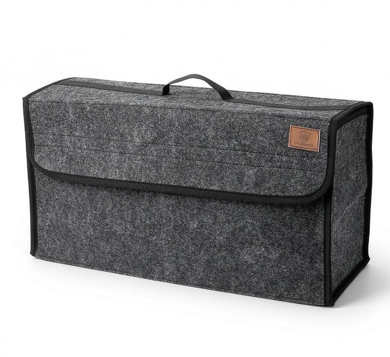 MY ARMOR Car Boot Organizer, Car Trunk Storage Bag, Utility Use, Anti Slip, Foldable Trunk Organizer(Grey)