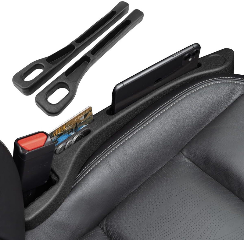STHIRA 2 Pieces Car Seat Gap Filler EVA Organizer for Seat and Console Universal Fit Car Side Seat Catcher(0.72 L)