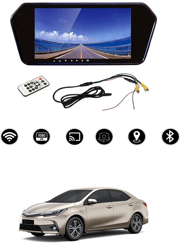 MATIES 7inch Rearview LED Monito Full HD With USB/TF Card/Remote Control-11 Black LED(18 cm)