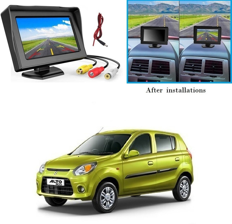 Auto Smart Look Rear View 4.3 inch LCD Screen Parking Display For Maruti Alto 800 Black LCD(10.9 cm)