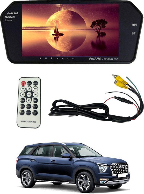 MATIES 7inch Monitor Mirror With BT Screen Black LED(18 cm)
