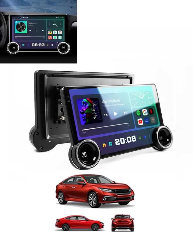 ABJD 10inch/2k Full HD Touch High Perfomance Diamond Design Screen For Vehicle-065 Black LED(26 cm)
