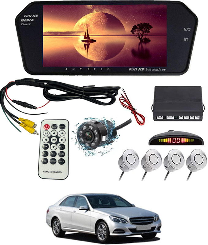 monolive 7inch BT Screen With Silver Sensor With Parking Camera For Car-80 Multicolor LED(17 cm)
