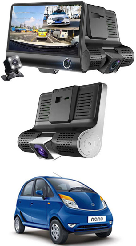 AYW 4inch 3Way Car DVR Camera 1080P Video Recorder Cameras 153 Black LCD(10 cm)