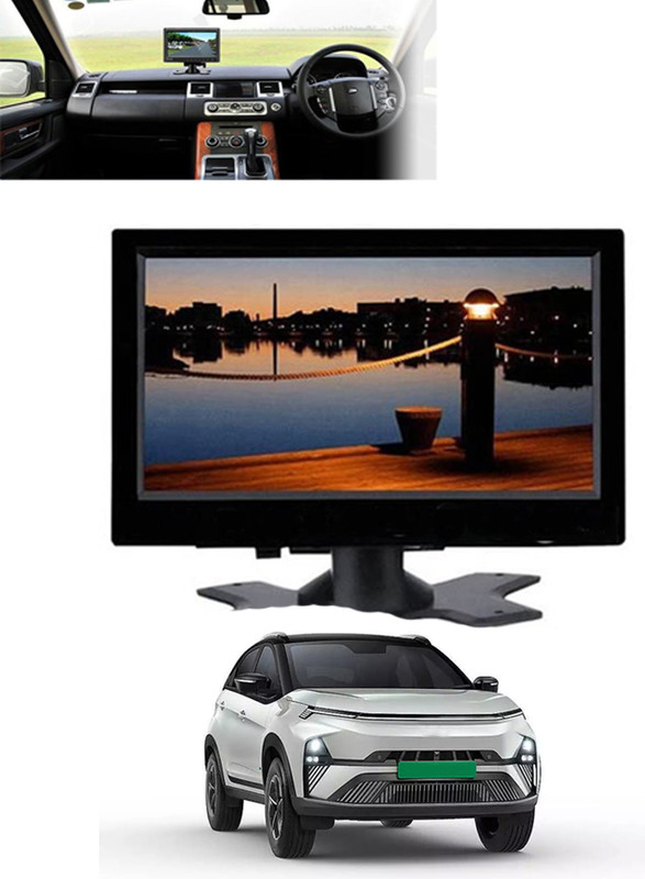 MSNP Multifunctional Black Digital 7INCH Dashboard LCD Monitor Screen For Car-194 Black LCD(18 cm)